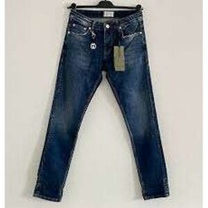 Gucci Blue Original Denim S/S Jeans Womens 31x33 New With Tags